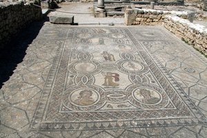 Gut erhaltene Mosaiken in Volubilis
