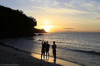 Sonnenuntergang am Grand Anse, Grenada