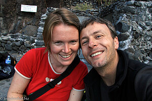 Annette und Lars am Playa de Masca