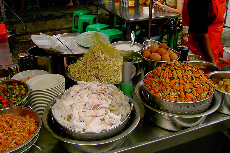 Garküche in Hua Hin - hier ist alles frisch