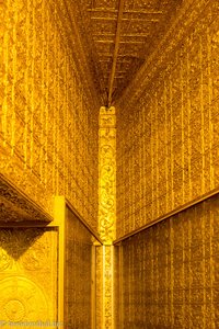 goldenes Labyrinth in der Botataung Pagode von Yangon