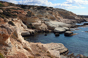 Wanderweg entlang der White Cliffs auf Zypern