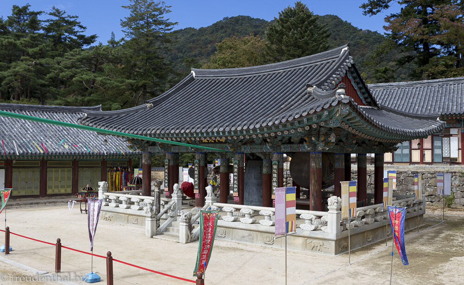 Kleine Pagode im Haeinsa Tempel bei Daegu in Südkorea