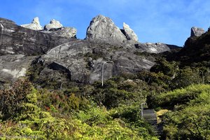 Blick zurück zum Kinabalu