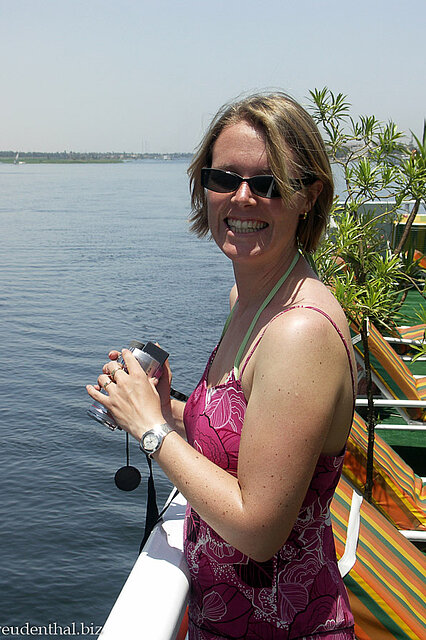 Annette freut sich auf die Nilkreuzfahrt!