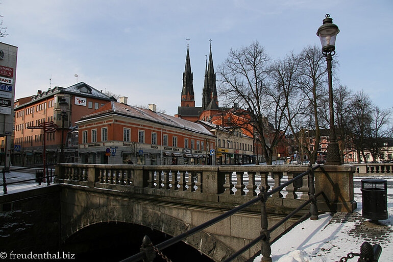 Brücke über den Fluss Fyrisan in Uppsala
