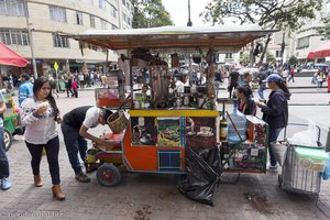 Kaffeebar in den Straßen von Bogota