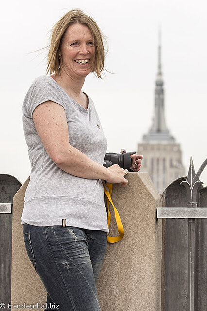 Anne auf dem Top of the Rock