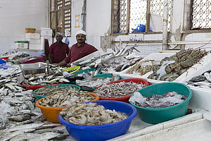 Ein reiches Angebot auf dem Fischmarkt von Ras al Khaimah