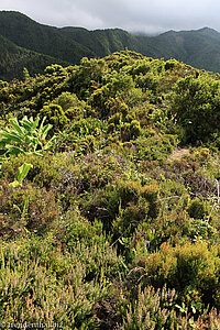 Blick zur Bergkette südlich von Lombadas