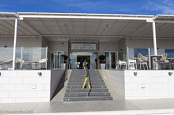 Obere Treppen zum Alyssa Suite Hotel auf Lanzarote