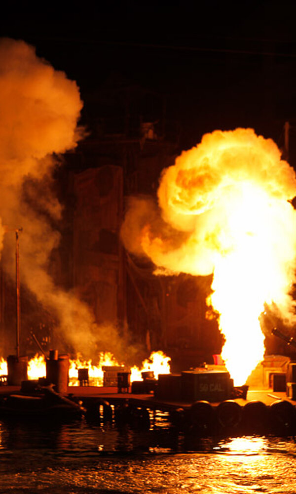 Waterworld und die Pyroeffekte