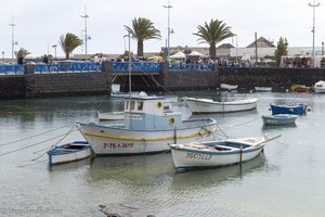 Boote im Charco de San Ginès von Arrecife