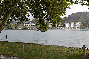 Aussicht von der Terrasse der Vila Preseren