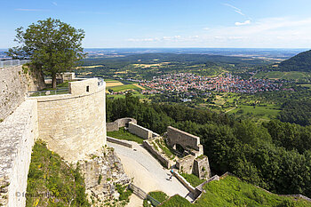 Aussicht von der Ruine Hohenneuffen