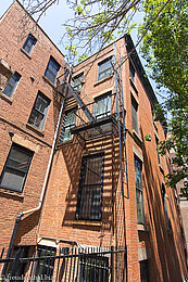 Traditionelle Brownstone-Häuser in den Brooklyn Heights