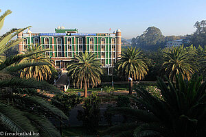 Ausblick aus unserem Zimmer im Hotel Summerland - Bahir Dar