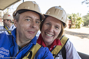 Anne und Lars bei der Cullinan Diamond Mine