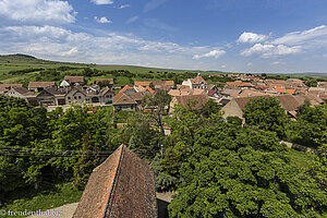 Aussicht vom Torturm der Gräfenburg Kelling nach Calnic