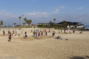 Volleyball am Strand von Jejudo