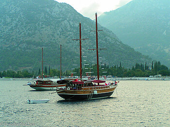 Boote in der Abenddämmerung