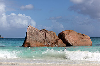 Granitfelsen am Anse Lazio