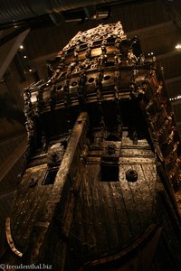 Heck des Kriegsschiffes Vasa