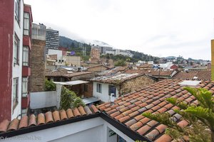 Aussicht auf die Candelaria vom Dach des Casa Platypus