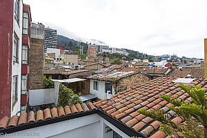 Aussicht auf die Candelaria vom Dach des Casa Platypus