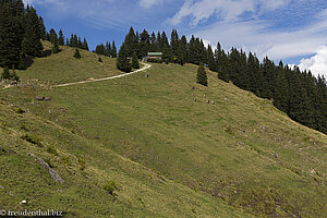 Blick zur Fichtelhütte