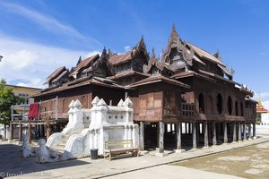 das Teakholz-Kloster Shwe Yan nahe dem Inle-See