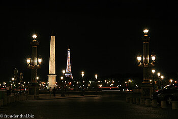 Place de la Concorde bei Nacht
