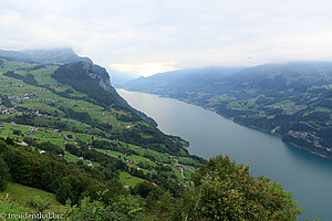 Aussicht von Durschlegi auf den Walensee