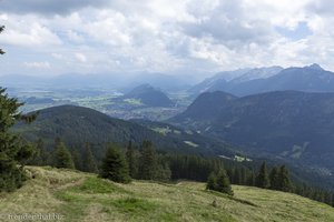 Blick vom Edelsberg zu den Ammergauer Alpen