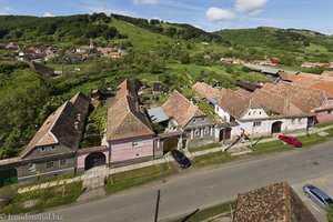 Aussicht über das Dorf Wurmloch - Valea Viilor