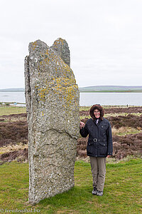 Rita beim Ring of Brodgar