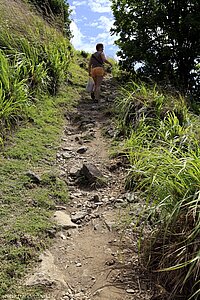 Pigeon Island, Aufstieg zum Signal Peak