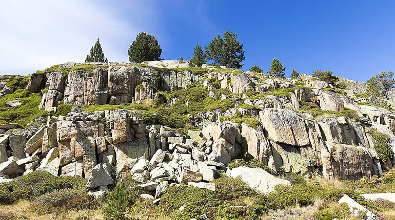 Granitfestein am Circuit de Pessons