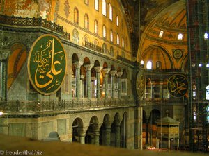 In der Hagia Sophia von Istanbul.