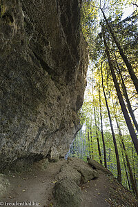 Wanderweg beim Hinanger Wasserfall