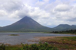 Blick auf den Arenal von El Castillo aus