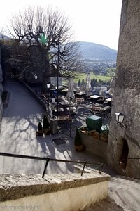 Treppensteigen auf der Festung Hohensalzburg