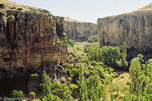 die Steilwände der Ihlara-Schlucht in der Türkei