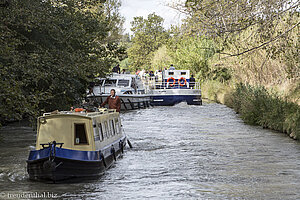 manchmal wird es eng auf dem Canal du Midi