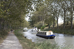 Hausboote auf dem Canal du Midi