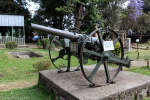 Kanone vor dem Nationalmuseum von Addis Abeba