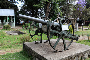 Kanone vor dem Nationalmuseum von Addis Abeba