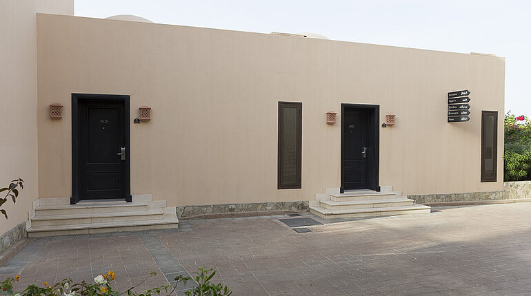 Manch Aussicht einiger Bungalows ist eher mau