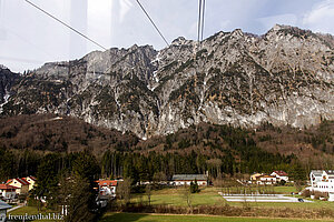 Blick von der Gondel zum Unterberg