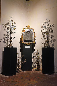 Ein Tabernakel im Orosí Museum